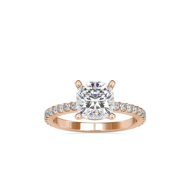 Tsag Prong Diamond Engagement Ring Rose gold