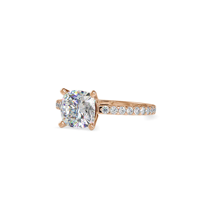 Tsag Prong Diamond Engagement Ring Rose gold