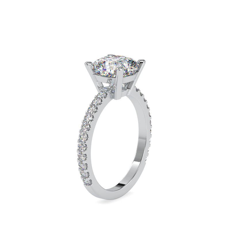 Tsag Prong Diamond Engagement Ring White gold