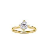 Deific Stone Diamond Ring Yellow gold