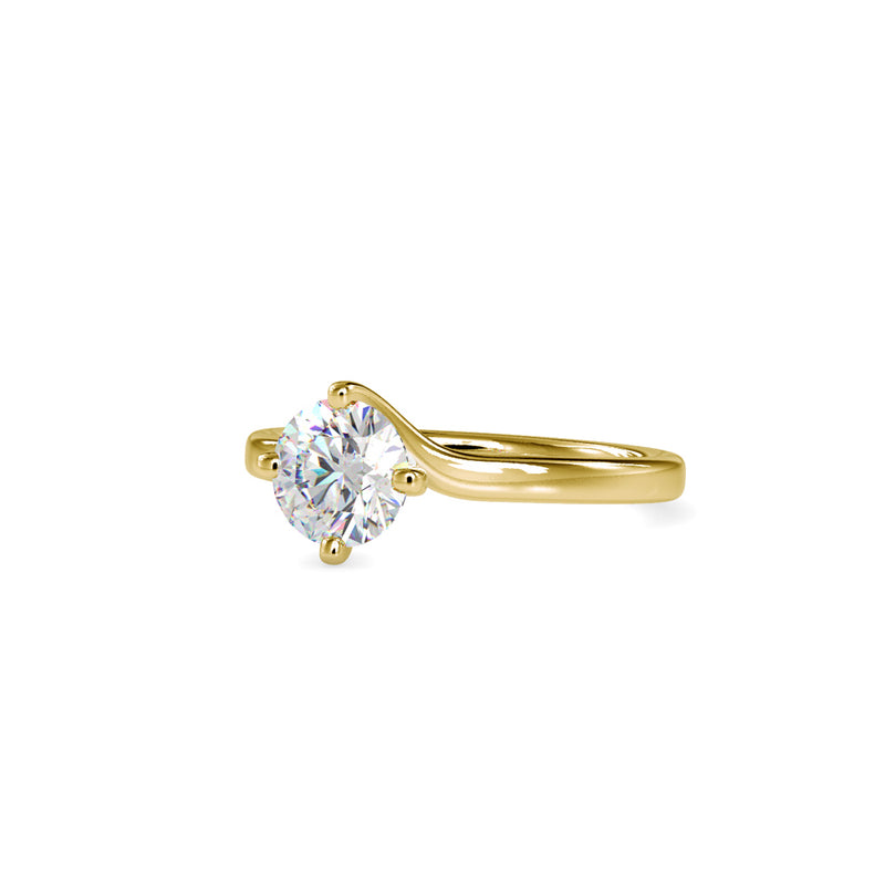 Deific Stone Diamond Ring Yellow gold