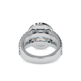 Supreme Diamond Halo Stone Ring White gold