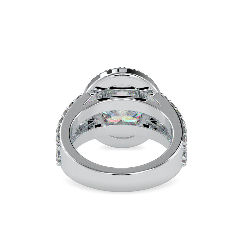 Supreme Diamond Halo Stone Ring Platinum