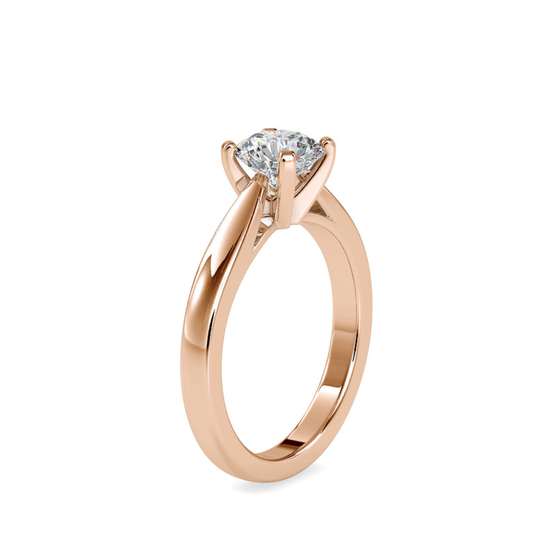 Ceres Round Diamond Ring Rose gold