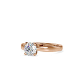 Ceres Round Diamond Ring Rose gold