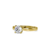 Ceres Round Diamond Ring Yellow gold