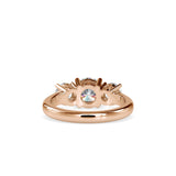 Vows Three Diamond Stone Ring Rose gold