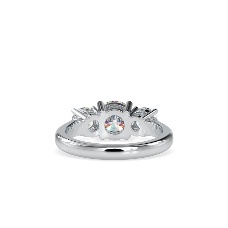 Vows Three Diamond Stone Ring White gold