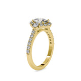 Dianty Stone Engagement Diamond Ring Yellow gold