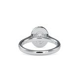 Tiara Halo Diamond Stone Ring White gold