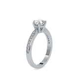 Palatial Stone Diamond Ring White gold