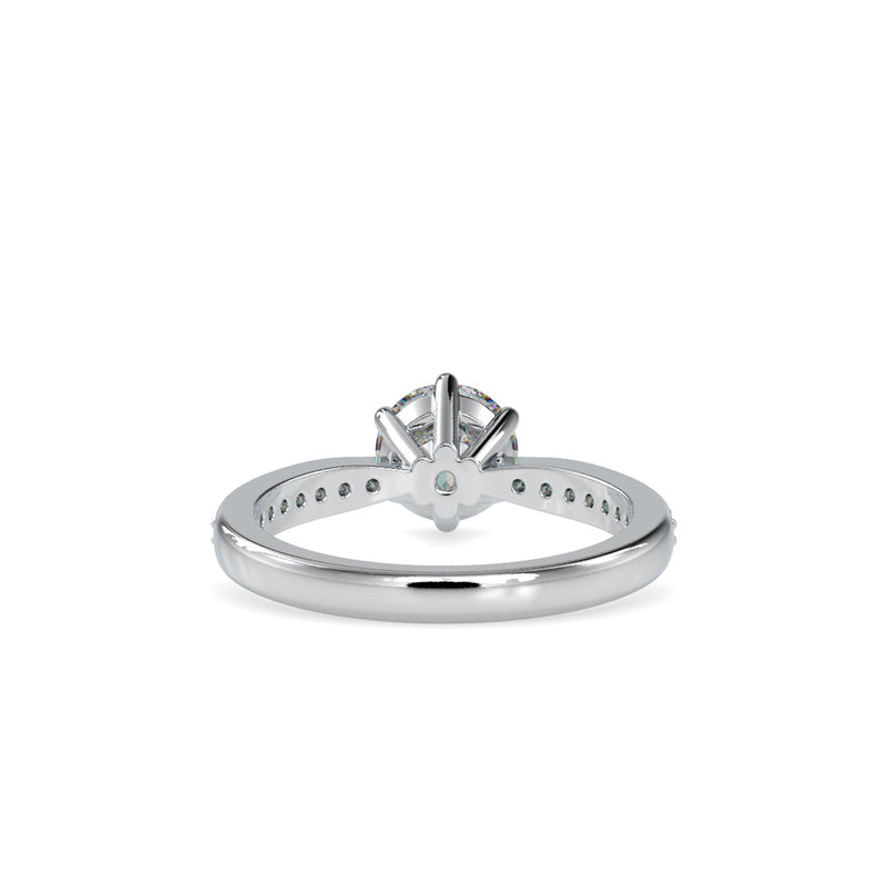 Palatial Stone Diamond Ring White gold