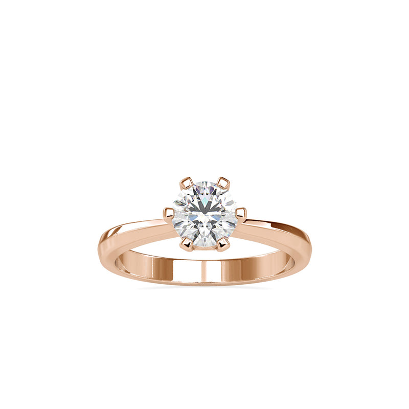 Baronial Diamond Stone Ring Rose gold