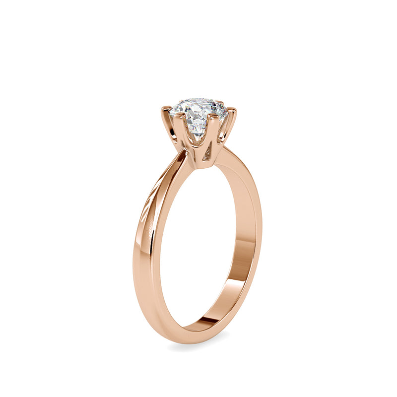 Baronial Diamond Stone Ring Rose gold