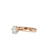 Baronial Diamond Stone Ring Rose gold