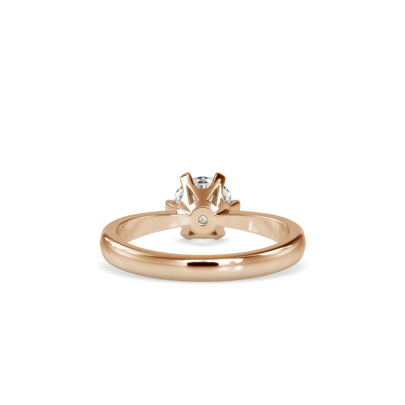 Baronial Diamond Stone Ring Rose gold