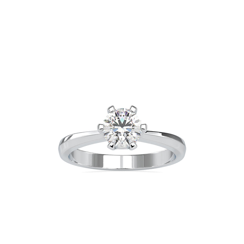 Baronial Diamond Stone Ring Platinum