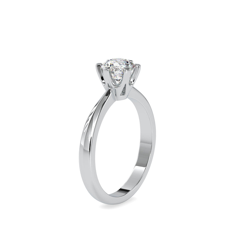 Baronial Diamond Stone Ring Platinum