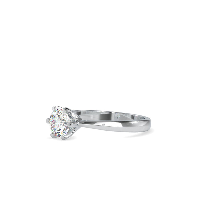 Baronial Diamond Stone Ring Platinum