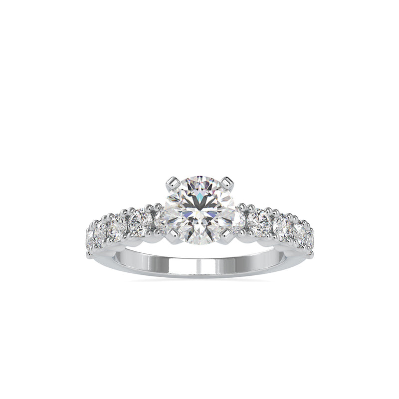 Laurales Prong Diamond Ring Platinum