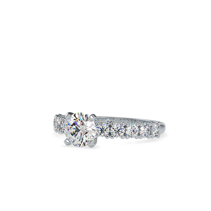 Laurales Prong Diamond Ring Platinum