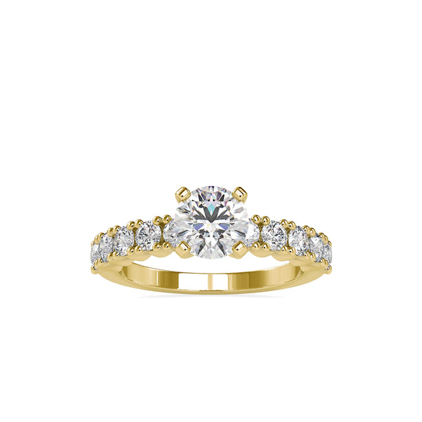 Laurales Prong Diamond Ring Yellow gold