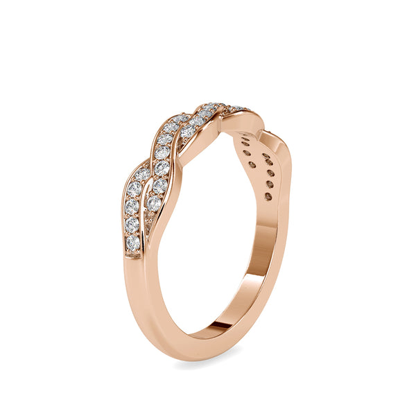 Infinity Chaplet Diamond Ring Rose gold