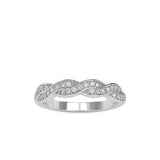 Infinity Chaplet Diamond Ring White gold