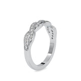 Infinity Chaplet Diamond Ring White gold