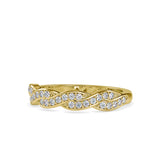 Infinity Chaplet Diamond Ring Yellow gold