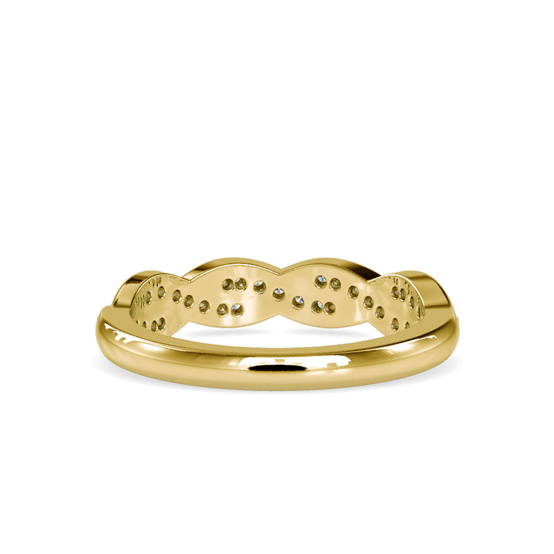 Infinity Chaplet Diamond Ring Yellow gold