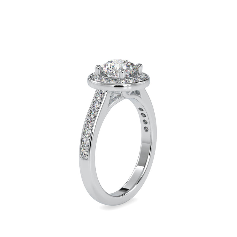 Matron Diamond Stone Engagement Ring White gold