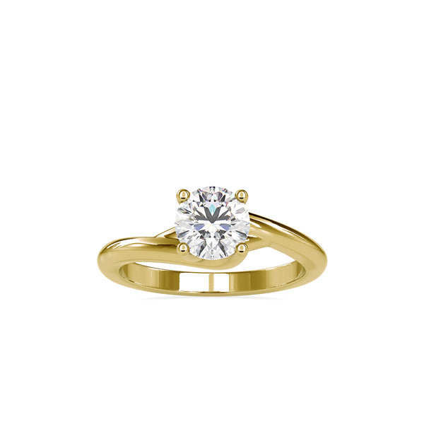 Consort Prong Diamond Ring Yellow gold