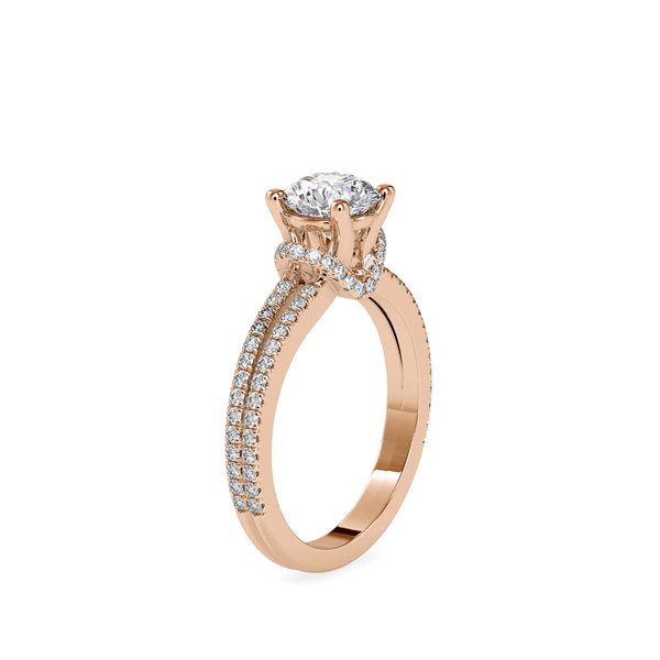 Diva Stone Diamond Ring Rose gold