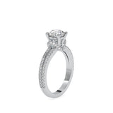 Diva Stone Diamond Ring Platinum