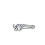 Diva Stone Diamond Ring White gold