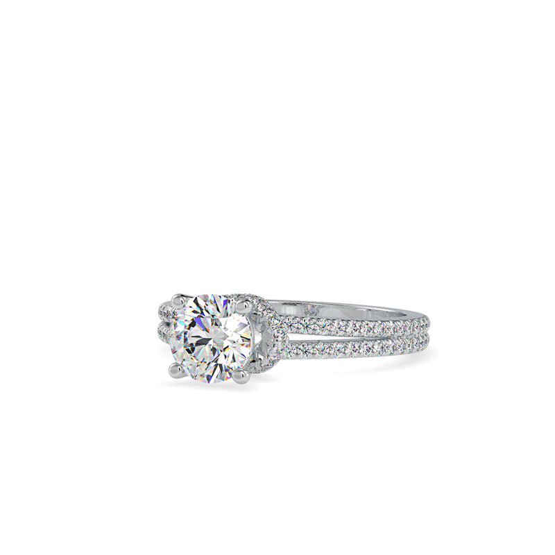 Diva Stone Diamond Ring Platinum