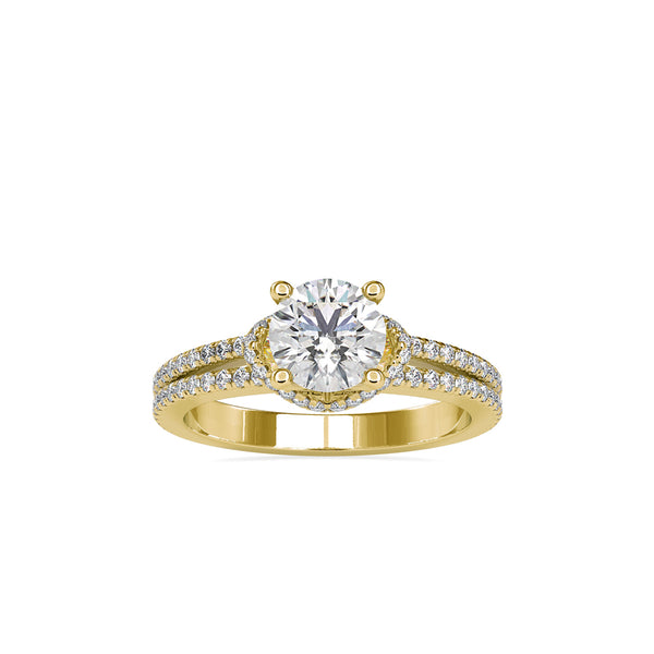 Diva Stone Diamond Ring Yellow gold