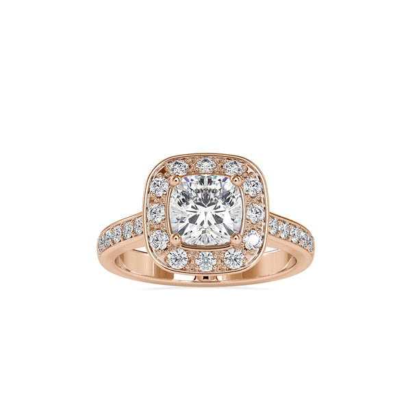 Cushion Majesty Diamond Ring Rose gold