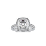 Monarch Halo Diamond Ring Platinum