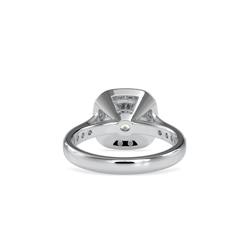 Monarch Halo Diamond Ring Platinum