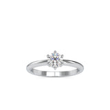 Devotion Diamond Prong Ring White gold