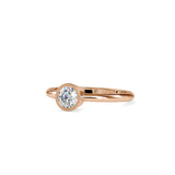 Brilliant Round Cut Diamond Engagement Ring Rose gold