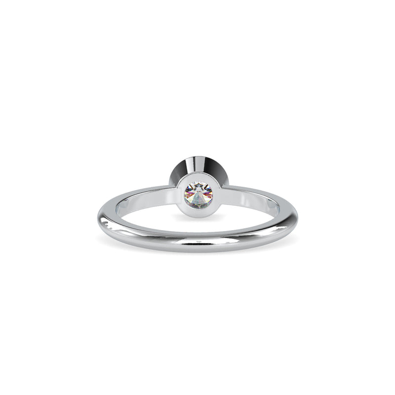 Brilliant Round Cut Diamond Engagement Ring White gold