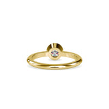 Brilliant Round Cut Diamond Engagement Ring Yellow gold