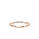 Flora Diamond Open Ring Rose gold