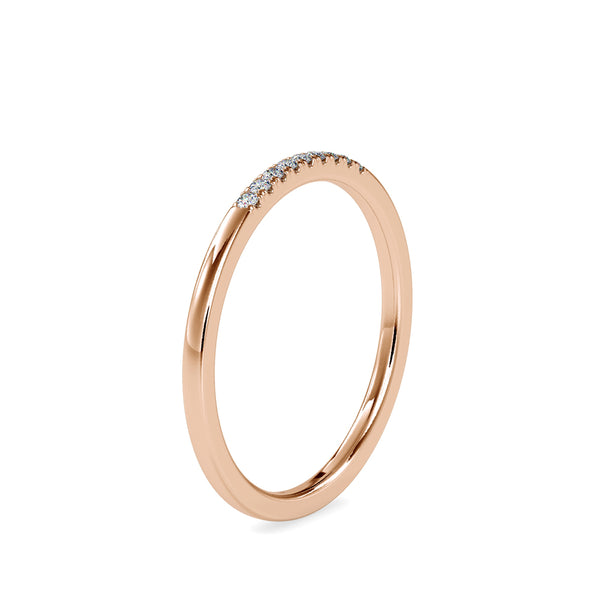 Flora Diamond Open Ring Rose gold