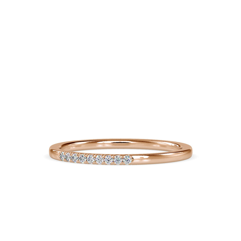 Flora Diamond Open Ring Rose gold