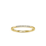 Flora Diamond Open Ring Yellow gold