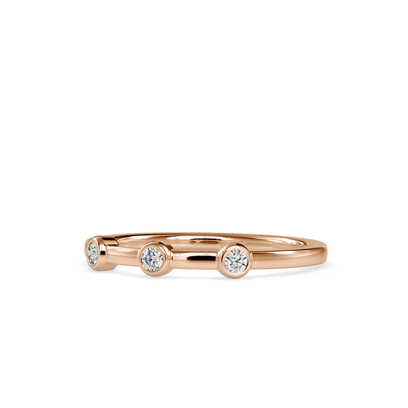 Lucidity Diamond Ring Rose gold